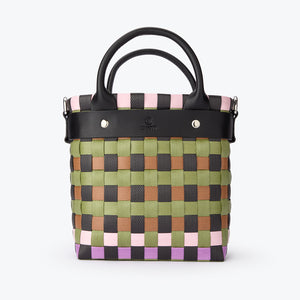 Aperlai Basket Bag / Black Purple