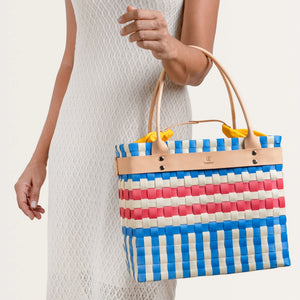 Phellos Basket Bag / Blue