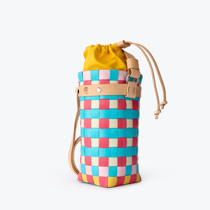 Simena Basket Bag / Turquoise Coral