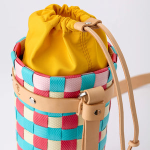 Simena Basket Bag / Turquoise Coral